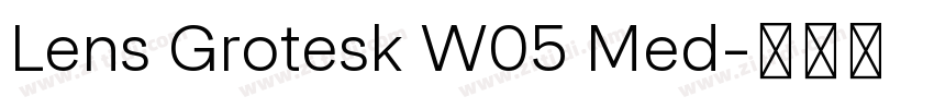 Lens Grotesk W05 Med字体转换